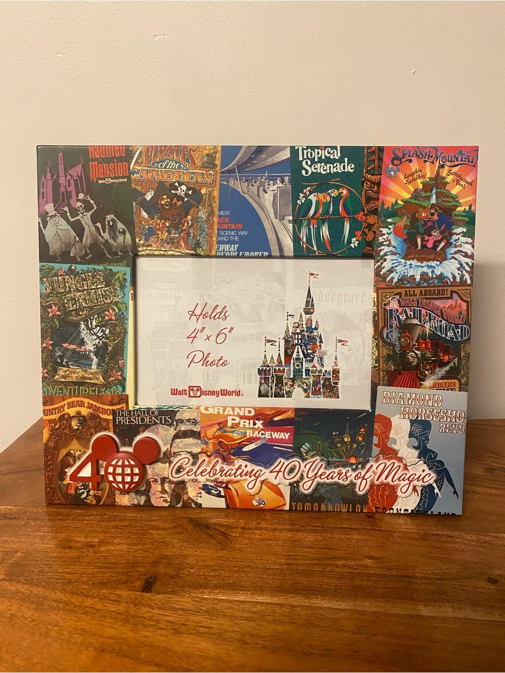 Disney Multicolor Attraction Collage Photo Frame